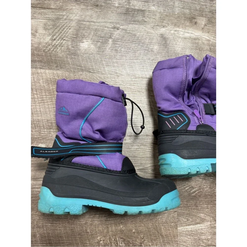ALEADER Girls Snow Boots Size 4